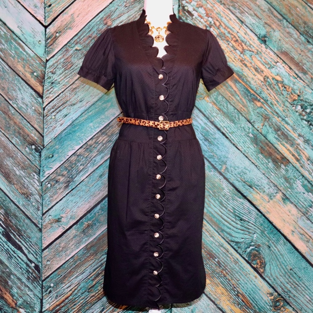 ISAAC MIZRAHI for Target Scallop Button Dress